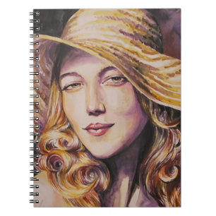 Carnet Femme avec le casquette