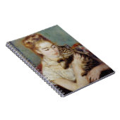 Carnet Femme avec un chat par Pierre-Auguste Renoir (Côté Droit)