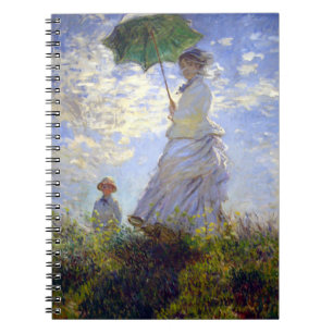 Carnet Femme avec un parasol par Claude Monet