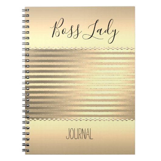 Carnet Femme Boss Gold Sleek (Devant)