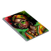 Carnet Femme chrétienne noire mélisse afro-américaine (Côté Droit)