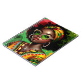 Carnet Femme chrétienne noire mélisse afro-américaine (Côté gauche)