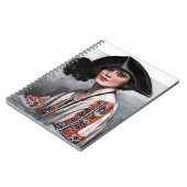 Carnet Femme dans le chemisier brodé (Côté gauche)