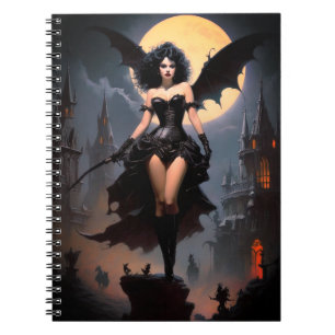 Carnet Femme de chauve-souris médiévale