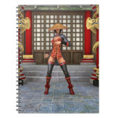 Carnet Femme de combat asiatique (Devant)