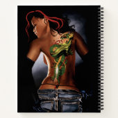 Carnet Femme de tatouage Dragon (Dos)
