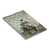 Carnet Femme des années 1890 à la machine à coudre (Côté Droit)