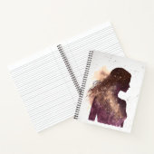 Carnet Femme des étoiles violet & Brown Grand couverture  (Intérieur)