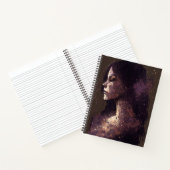 Carnet Femme des étoiles violet & Brown Grand couverture  (Intérieur)