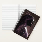 Carnet Femme des étoiles violet et Brown petit couverture (À l'intérieur)