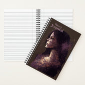 Carnet Femme des étoiles violet et Brown petit couverture (À l'intérieur)