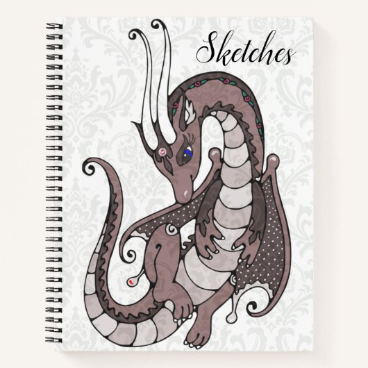 Carnet Femme Dragon Personnalisée (Devant)