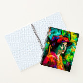 Carnet Femme en Casquette rouge (Intérieur)