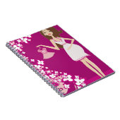 Carnet femme enceinte brunette (Côté Droit)