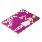 Carnet femme enceinte brunette (Côté gauche)