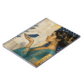 Carnet Femme et un oiseau bleu (Côté gauche)