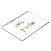 Carnet Femme Golfer (Côté gauche)