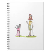 Carnet Femme Golfer (Devant)