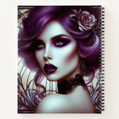 Carnet Femme gothique de style Art nouveau (Dos)