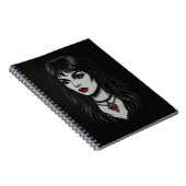 Carnet Femme gothique sombre (Côté Droit)
