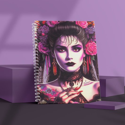 Carnet Femme Hispanique Gothique
