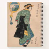 Carnet Femme japonaise Kimono : Ukiyo-e Woodblock Imprime (Dos)