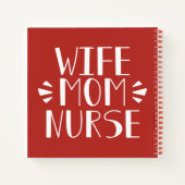 Carnet Femme Maman Infirmière Graphisme (Dos)