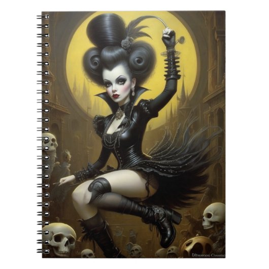 Carnet Femme médiévale gothique (Devant)