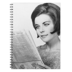 Carnet Femme Newpaper de lecture