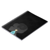 Carnet Femme noire Silhouette Dark Glamor (Côté gauche)