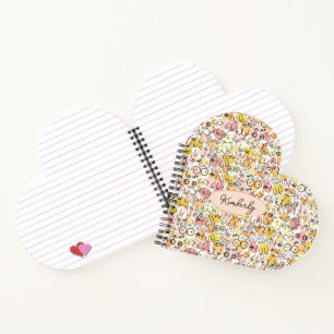Carnet femme pastel jaune