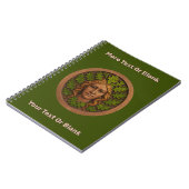Carnet Femme verte - Bois (Côté gauche)