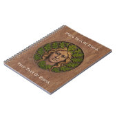 Carnet Femme verte - Bois (Côté gauche)