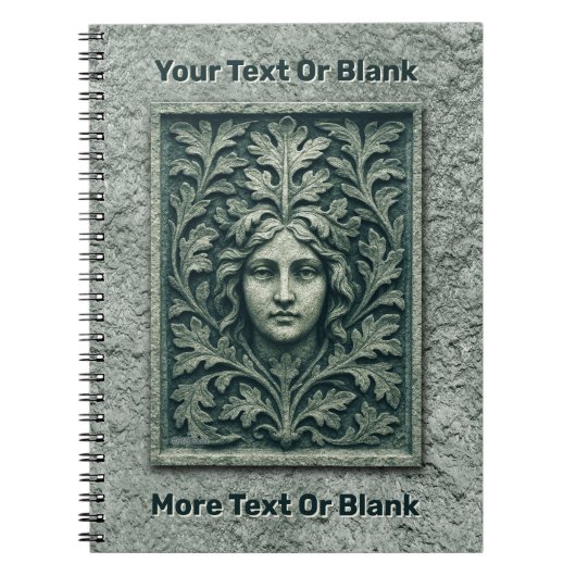 Carnet Femme verte - Pierre (Devant)