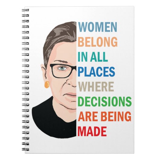 Carnet Femmes Appartenant À Tous Les Endroits Ruth Bader (Devant)
