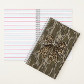 Carnet Femmes de chasse au ruban Camo Leopard Bow Bottoml (À l'intérieur)
