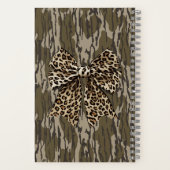 Carnet Femmes de chasse au ruban Camo Leopard Bow Bottoml (Verso)