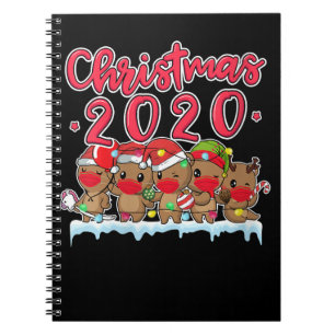 Carnet Femmes Drôle Noël 2020 Otters Visage Mask Otters