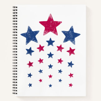 Carnet Femmes Hommes Enfants Mignons USA Patriotique Étoi