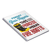 Carnet Femmes Pompiers Cette Princesse Porte Des Bottes D (Côté Droit)