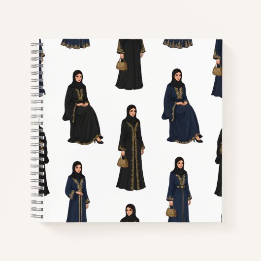 Carnet Femmes saoudiennes en Abayas (Devant)