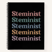 Carnet Femmes Stéménistes Rétro Dans STEM (Devant)