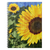 Carnet Fence painted de Sunflowers (Devant)