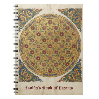 Carnet Fenêtre de rose mystique illuminée : gothique médi
