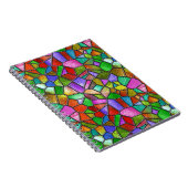 Carnet Fenêtre de verre coloré abstrait (Côté Droit)