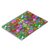 Carnet Fenêtre de verre coloré abstrait (Côté gauche)