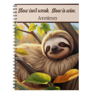 Carnet Fente personnalisée Bébé Dormir dans la citation d