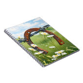 Carnet Fer à cheval rouillé et marguerites blanches (Côté Droit)