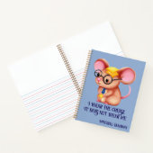 Carnet Fer Cheese Man Business Souris Cravate lunettes Ne (Intérieur)