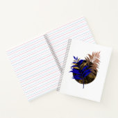 Carnet Ferme bleue sur cercle noir (Intérieur)